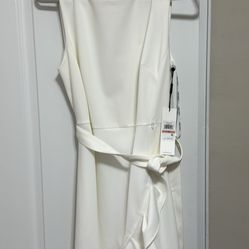 New White Calvin Klein Dress - Size 12