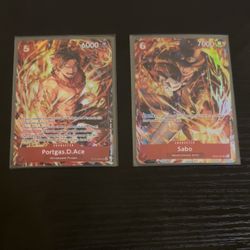 Sabo & Ace (Illustration Box Vol.5) One Piece Promotion Cards Foil Near Mint!