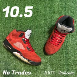 Size 10.5 Air Jordan 5 Retro “Raging Bull” 🐂 