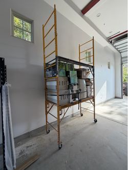 TWO 6’ Baker Scaffold metal scaffolding