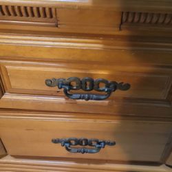 Queen Size Wood Bed Frame Night Stand And TV  Stand