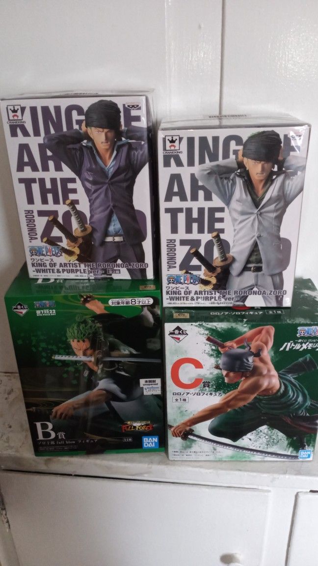 Various Roronoa Zoro One Piece Anime Manga Figures