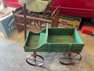 Wooden Doll Wagon