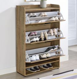 Denia natural shoe cabinet