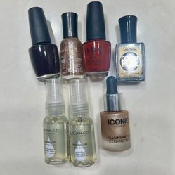 Assorted Nail Polish And Face Illuminator