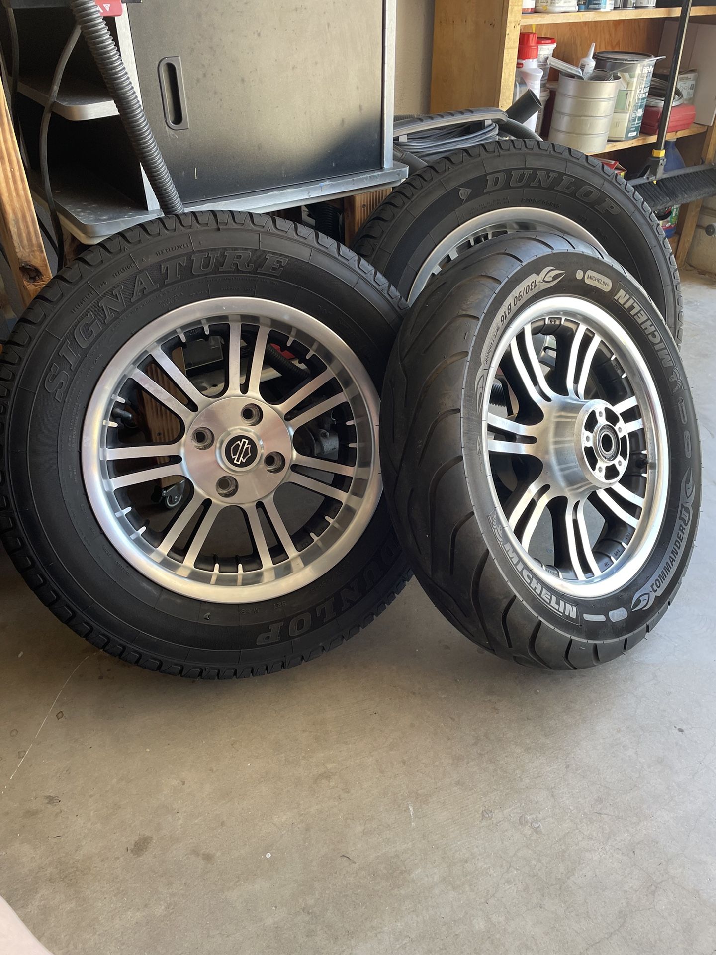 Harley Davidson Trike Wheels And Tires. PRICE REDUCED!