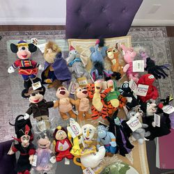 Vintage Walt Disney Beanie Babies/Stuffed Animals/Dolls/Toys