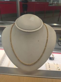 14k solid gold rope necklace Regular price 1939 cash deals only $1399 if you interested please make sure you ask for Maribel thank you