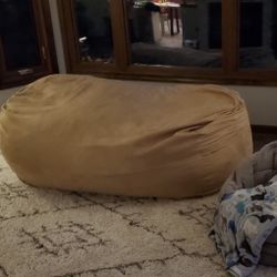 Bean Bag Sofa giant, Camel. 7 Foot