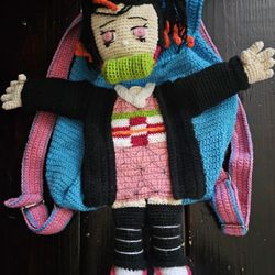 Crochete Anime Hand Made  Or Disney Stitch Backpacks