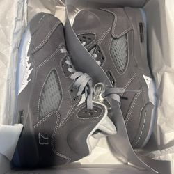 Wolf Grey 5s Brand New Size 6