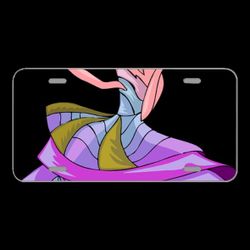 License Plate Novelty Car Front Abstract Colourful Comic Characters