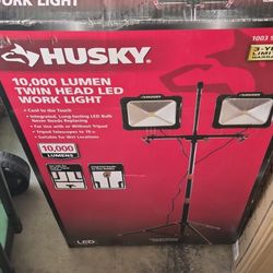Husky Twin Head Led Work Lights