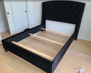 WAS $499 NOW $399 BLACK QUEEN BED FRAME SALE