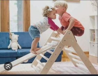 Lily & River Pikler Triangle with Rockwall and Slide
