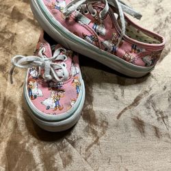 Vans x Disney Pink Toy Story Woody Bo Peep US kids size 12 Authentic Lace-Up Can