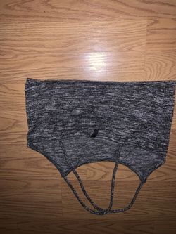 Gray crop top