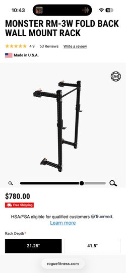 Squat rack rogue