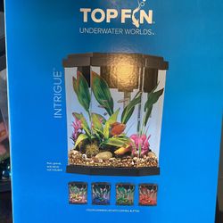 Fish Tank With Gravel,Filter,LED light,plants