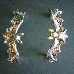 Silver Bat Earrings