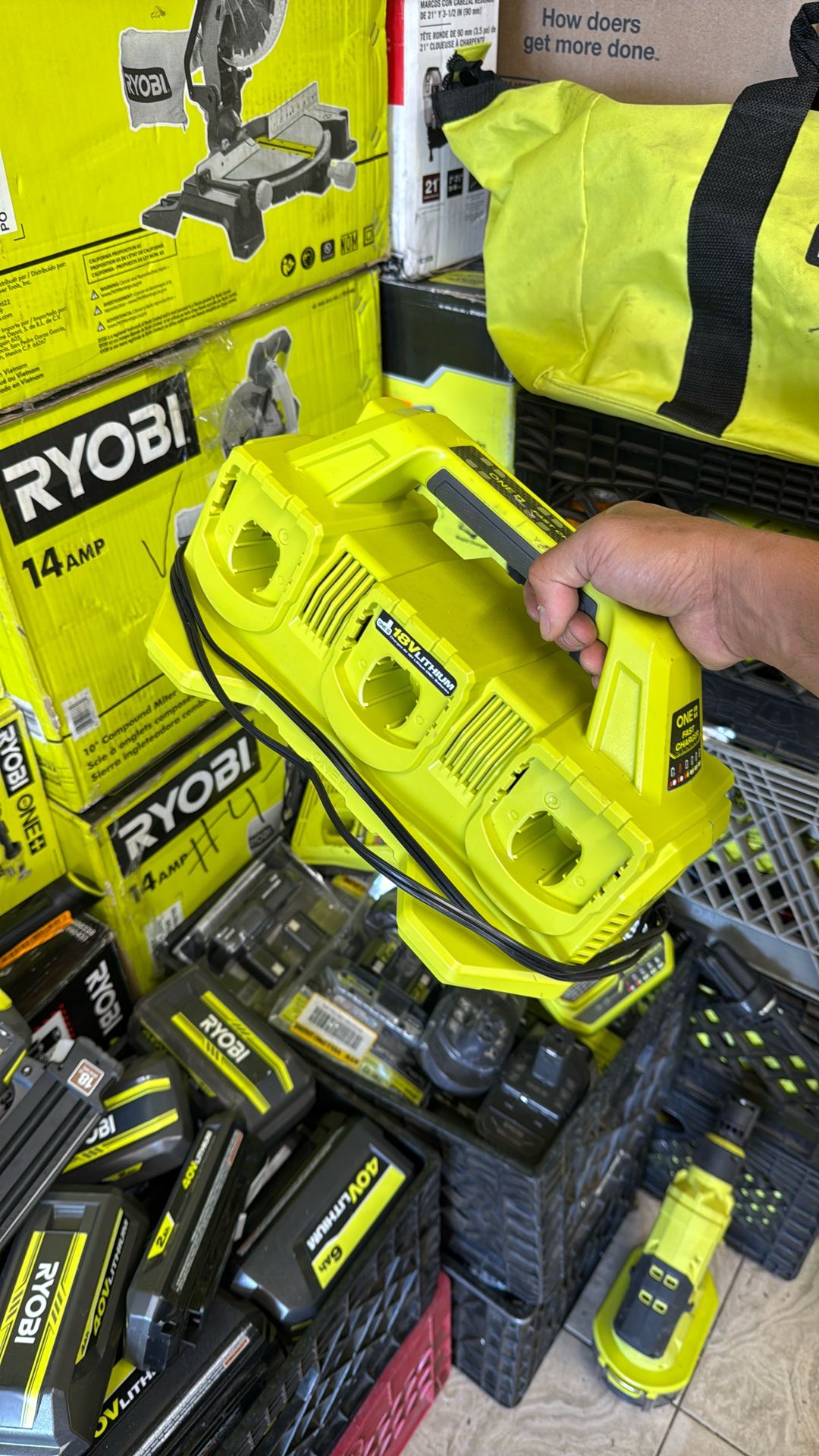 Ryobi 18v 6 Station Charger