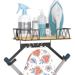 Iron And Iron Board Hanger And Shelf Organizer Laundry Room
