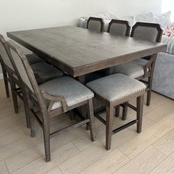 Wooden Ashley Table Set For Eight