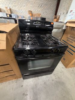 Maytag Black Gas Range Stove