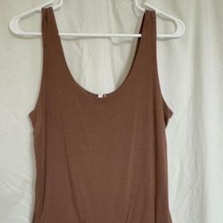 Tank top.  Clay / nude / tan color Large but see measurements - fits  medium