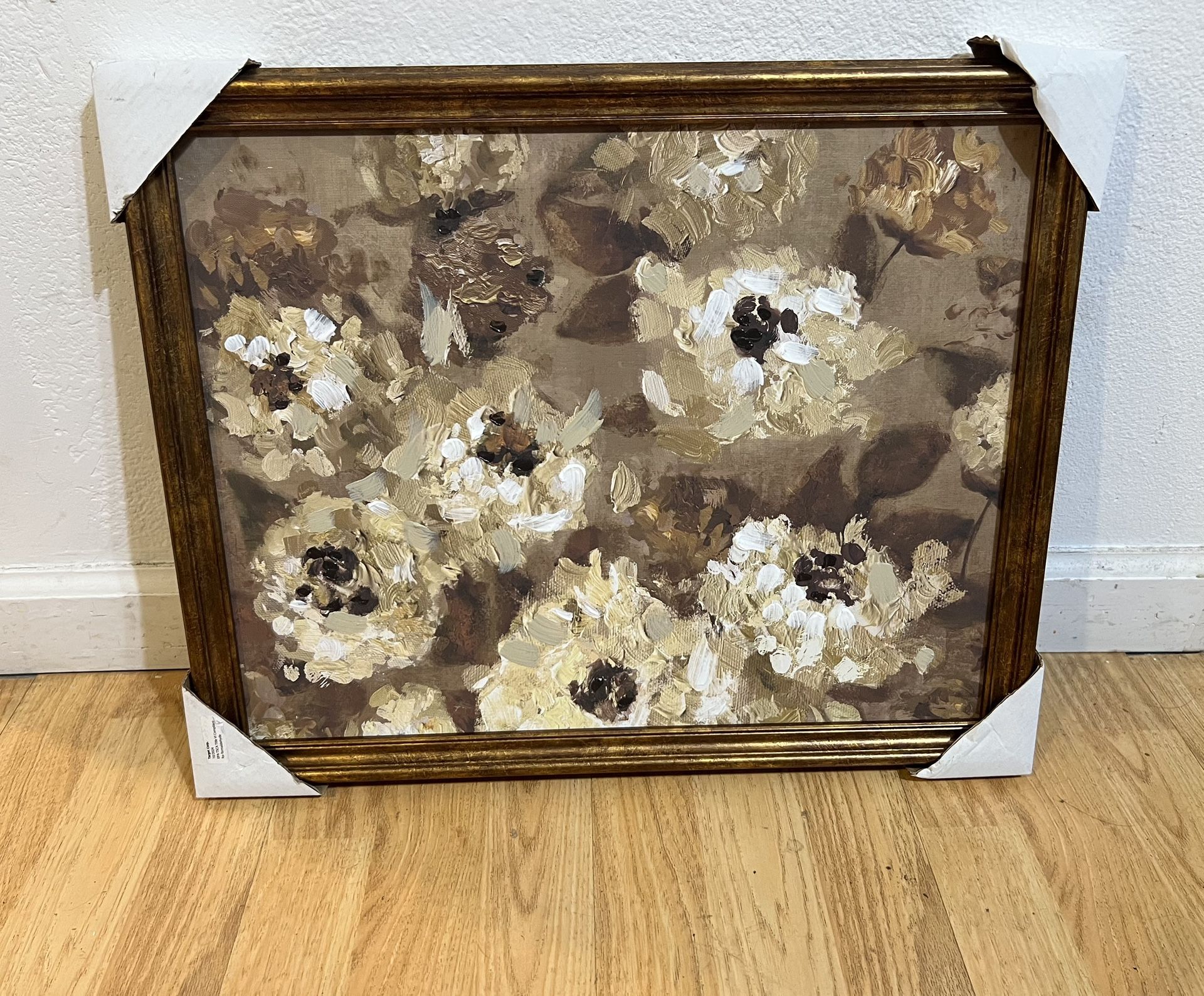 16"x20" Oil Painted All Over Floral Framed Wall Art - Threshold designed with Studio McGee