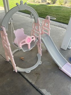 5-1 Toddler Combination Slide, Basketball, Swing