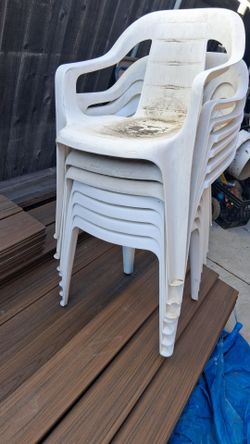 Stackable  Patio chairs.   Free!