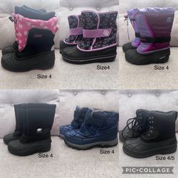 Kids Snow Boots Size 4