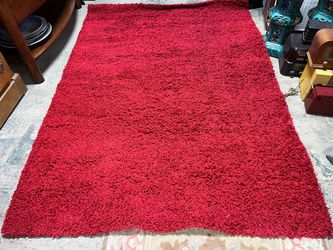 Red Shag Rug