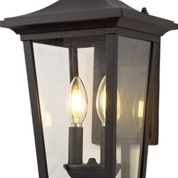 New Large Outdoor Wall Sconce, 2-Lights Lantern