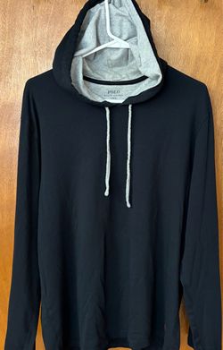 Men’s Size Large Polo Ralph Lauren Black Hoodie Pullover Size L