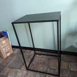 Black Metal Side Table 