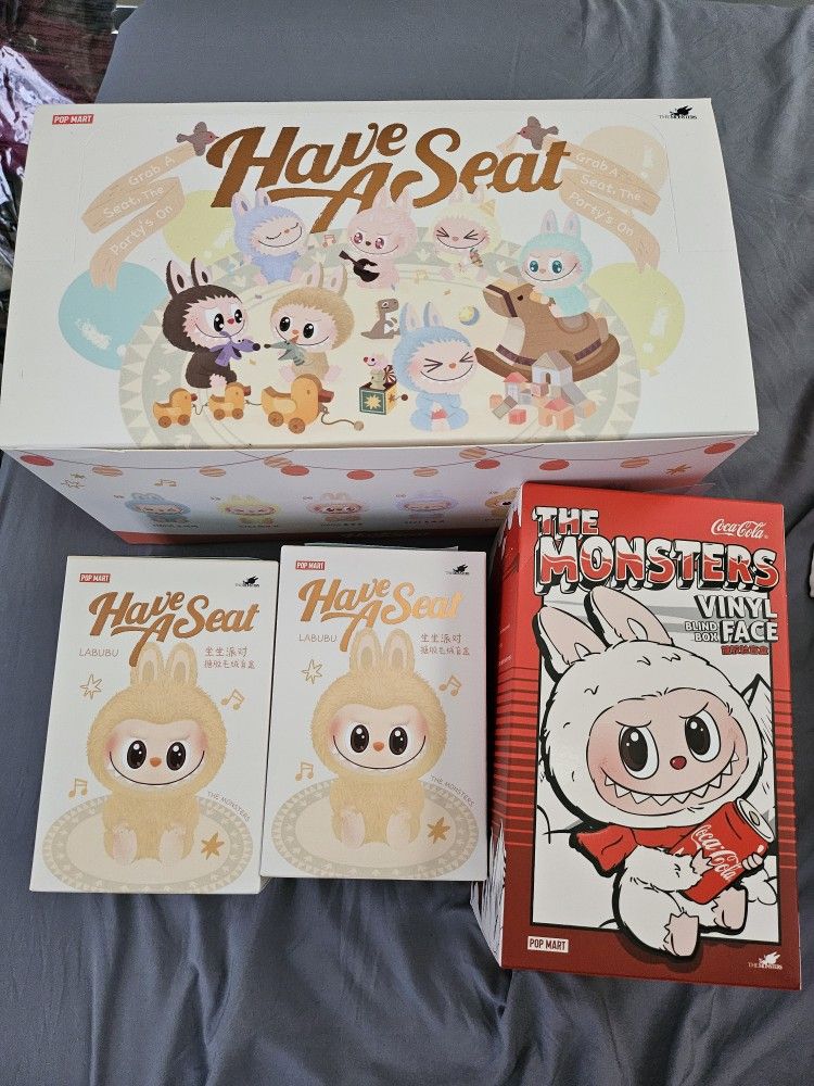 POP MART Labubu x The Monsters Have A Seat & Coca Cola Pendant Blind Box
