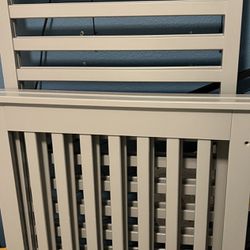 Mini Gray Baby Crib