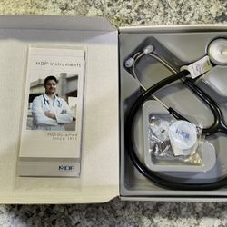 Brand New in Original Packaging - MDF Instruments, Procardial Cardiology Stethoscope, Stainless Steel, Adult with MDF Bag
