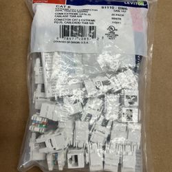 Extreme Cat 6 Quick Port 6110-BW6 25 Pack White 