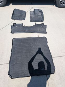 2014 Honda Pilot Weathertech 1st + 2nd row+ truck mat