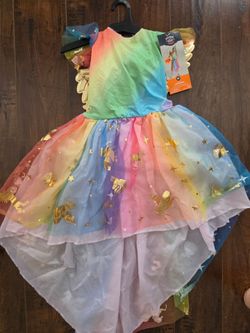 Girls unicorn costume dress size M
