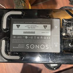 Sonos setup.  Sound bar.  2 play 1 and sub. Barely used. About 4 years old