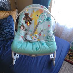 Baby Infant To Toddler Rocker Chair With Vibration 