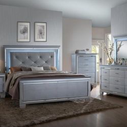 4 Pc Queen Bedroom Set 100 Day Payment Option Free Delivery