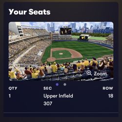 Padres Opening Day Ticket 