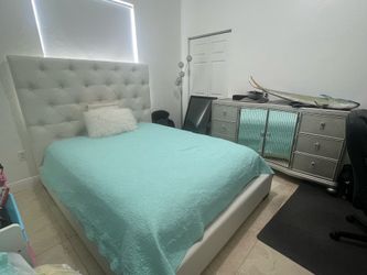 Queen bed and dresser