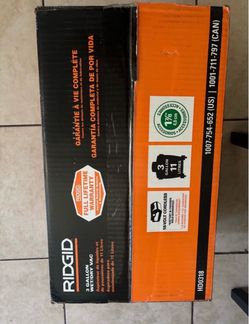 BRAND NEW! Ridgid 3 gallon wet and dry vacuum