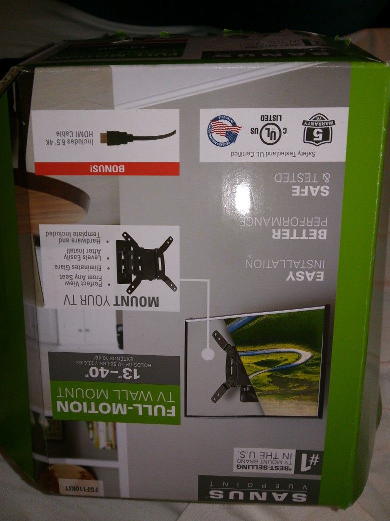 Sanus Vue Point T.V Mount Full Motion